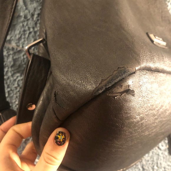 Dream Control Triangular backpack, faux leather, slate grey - Picture 8 of 9